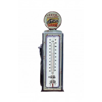 thermomètre vintage pompe
